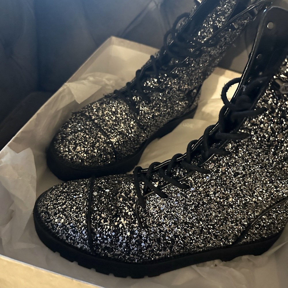 Black and sparkly Micheal Kors boots! Bought in LA!